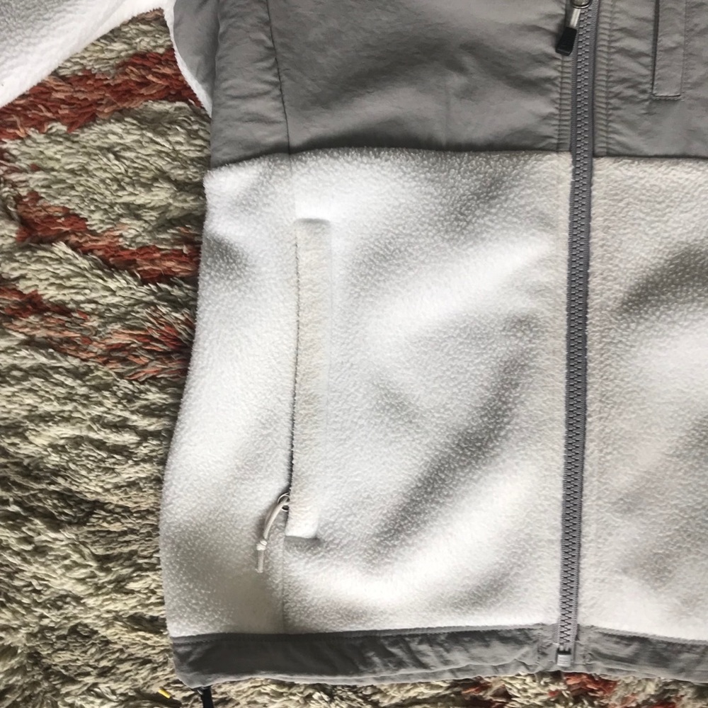 White and Gray North Face Jacket - Picture 6 of 7